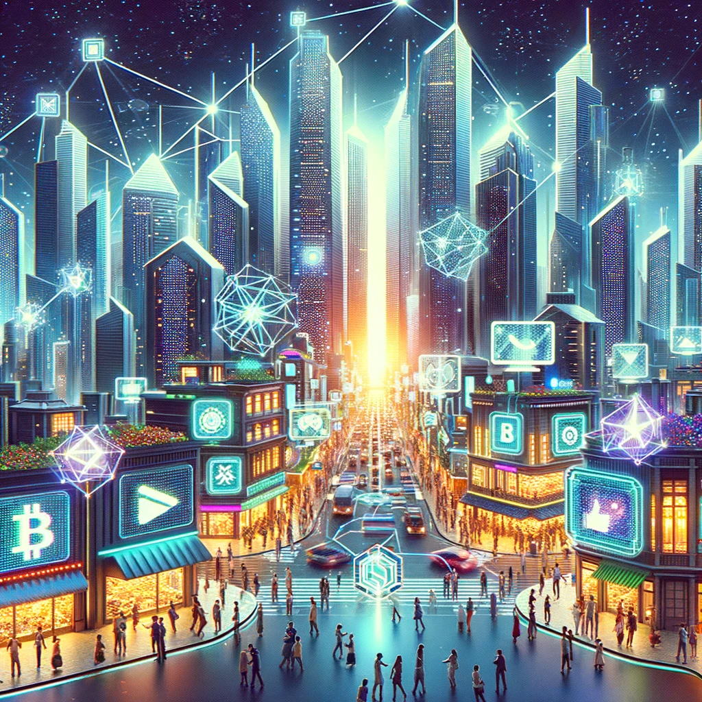 A-futuristic-cityscape-illustrating-the-concept-of-blockchain-Web3-and-the-Brazilian-Real-Digital.-The-city-is-filled-with-towering-skyscrapers-eac.png